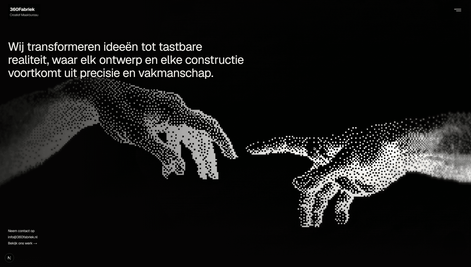 360Fabriek — Studio Portfolio website design preview